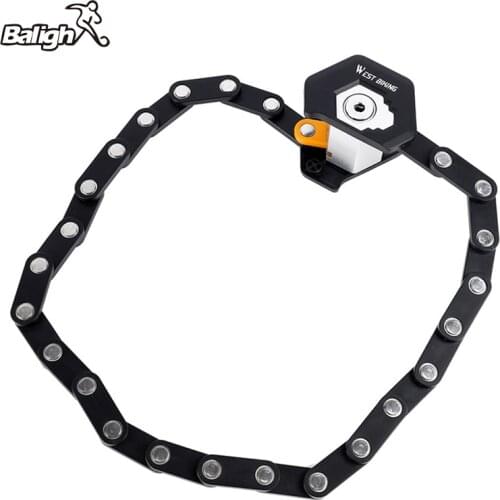 Balight Foldable Bike Lock MTB Road Bicycle Hamburg Lock High Security Anti-Theft Scooter Electric E-Bike Chain Lock