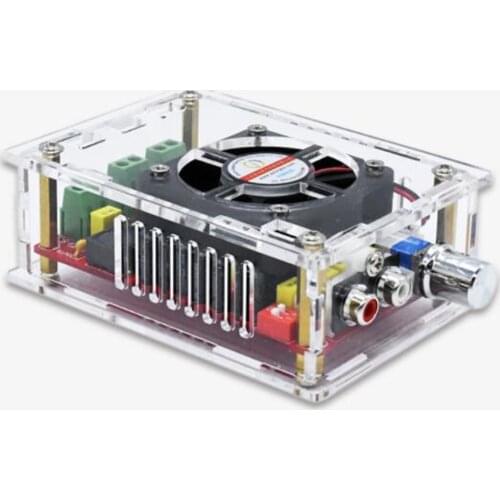 High Power 2*100W DC9-34V Digital Power Amplifier Board TDA7498 With Housing And Fan