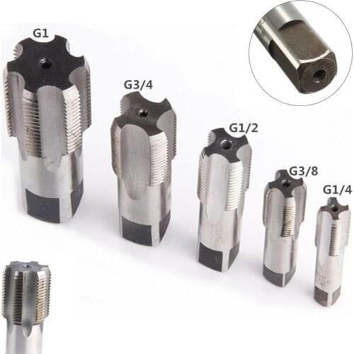 G1/8 1/4 3/8 1/2 3/4 High Speed Steel Thread Cutting Screw Taper Pipe Tap HSS Taper Pipe Tap Metal Screw Thread Cutting Tools