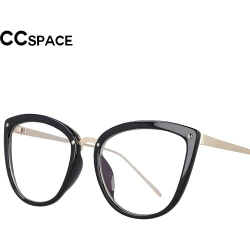 53140 Blue Filter Lenses Woman Cat Eye Optical Glasses Frames Spring Leg Women Tr90 Fashion Computer Eyeglasses Oculos Feminino