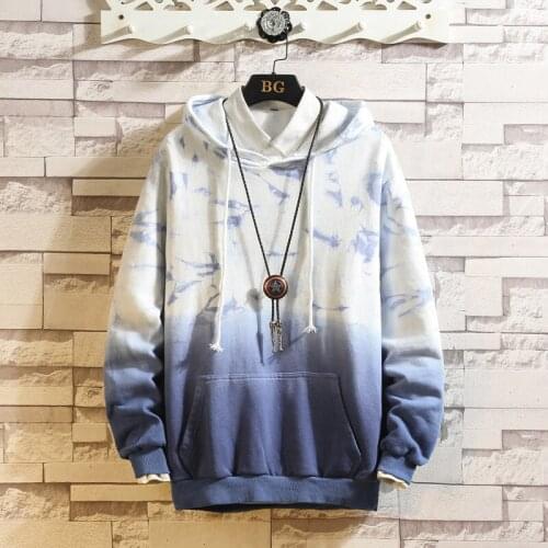 Women Hoodies Sweatshirts Sports Tie Dye Print Pocket Loose Long Sleeve Pullover Oversized Female Casual Coat 2021