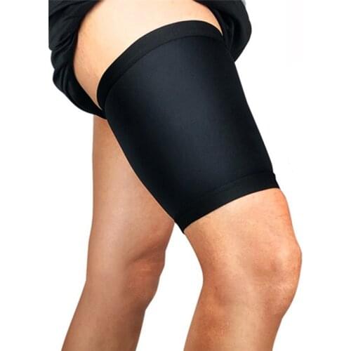 2Pcs Sports Compression Thigh Sleeve Basketball Running Football Thigh Wrap Brace for Muscle Strain Pain Relief Protector Pads