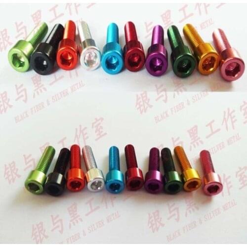 2PCS M5*17 Bicycle water bottle rack screwing mountain bike water bottle holder screw stainless steel inside hexagonal screws