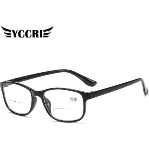 2021Fashion Unisex Dual-light Presbyopic Glasses with Personality Black Frame Vintage and Light Reading Glasses Gafas De Lectura
