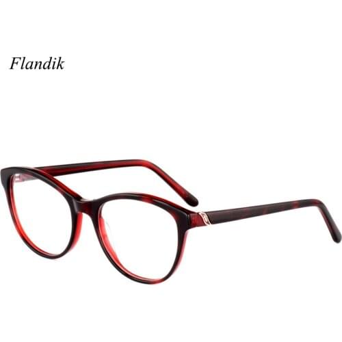 Acetate Optical Glasses Frame Women Prescription Myopia Presbyopia Spectacles Frame 2020 New Fashion Oversized Tortoise Frame