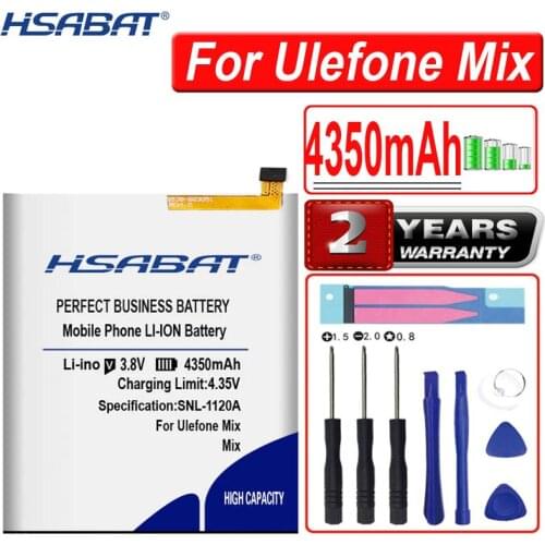 HSABAT 4350mAh High Capacity Battery for Ulefone Mix Smart Phone