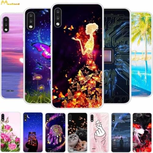 For LG K22 Case Cute Cats Soft TPU Phone Cover For LG K22 Cases Clear Silicone Bumper 6.2" LGK22 K 22 Coque Fundas Capa Flowers
