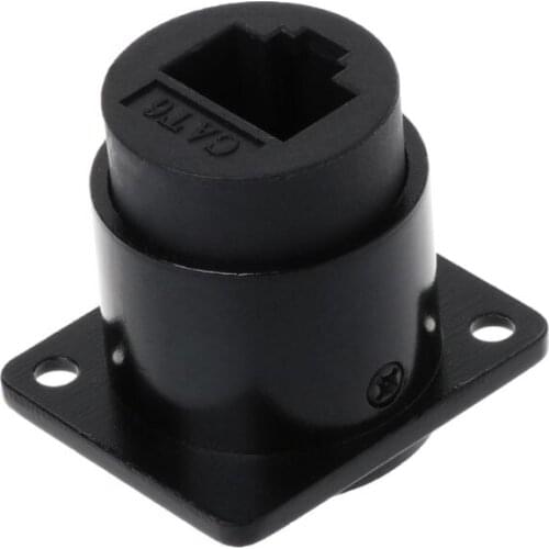 D-type Module RJ45 Socket Cable Female Signal Connector Cat6 Panel Mount Network Ethernet Extension Interface Adapter