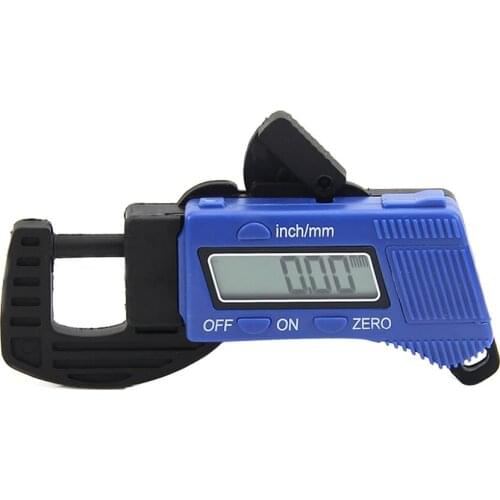 Electronic Digital LCD 0-12.7mm Thickness Caliper Carbon Fiber Micrometer Guage J6PC