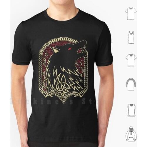 Fenrir T Shirt DIY Cotton Big Size 6xl Fenrirs Wolf Fenris Wolf Fenrir Fenrir Wolf Odins Wolfs Viking Valkyries Valhalla America