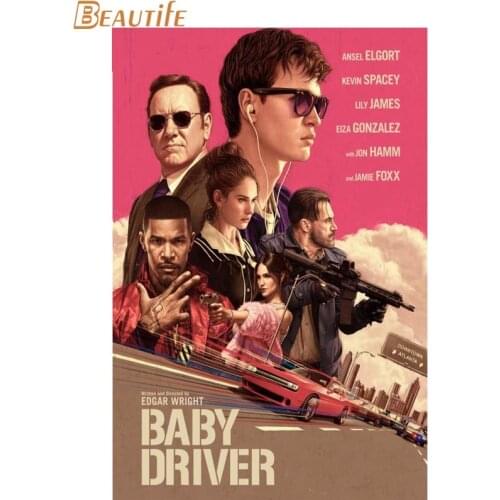 Custom baby driver Poster Home Decoration Fashion Silk Fabric Wall Poster Custom Poster Print More Size