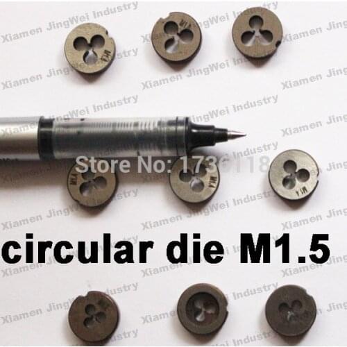 Hss round dies, micro screw dies M1.5, DIY hss circular dies