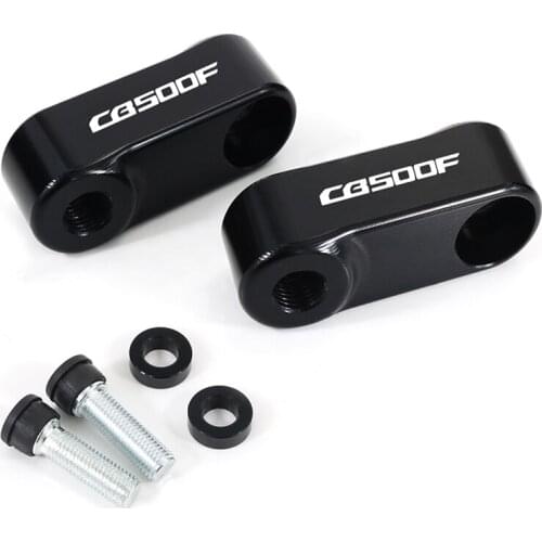 M10*1.25 Mirror Riser Mirror Extender Extension Adapter Fit For HONDA CB500F 2013-2015 CB650F 2016-2021 CB500X 2013-2021 CB650R
