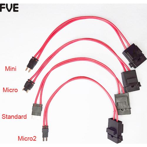Car modification ACC fuse box to take electrical appliances mini fuse power socket Lossless fuse tap holder 16AWG