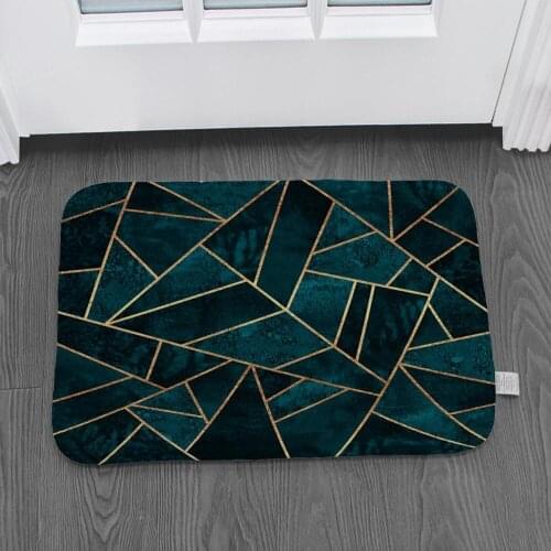 Geometric printing kitchen non-slip mat non-slip area carpet modern living room balcony bathroom Nordic carpet door mat corridor