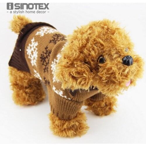 Snowflake Dog Clothes Warm Pullover Pet Doggy Coat Winter Cat Clothes Puppy Outwear Costume Pets Sweater