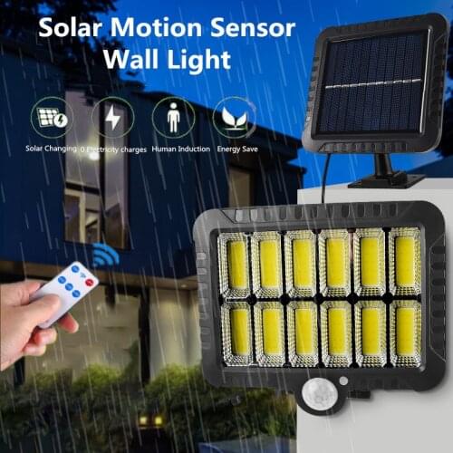 Outdoor Solar Light Split Type Human Motion Sensor Street Lamp Waterproof 3 Modes Sunlight for Garden Courtyard Lawn Decoration