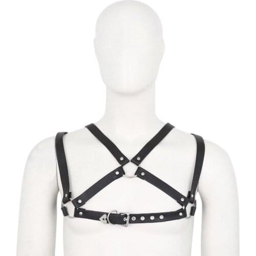 Tank Belt for Role Play Cosplay Harness Men Vest Sex Lingerie Flirting Spiked Leather Female for Couples