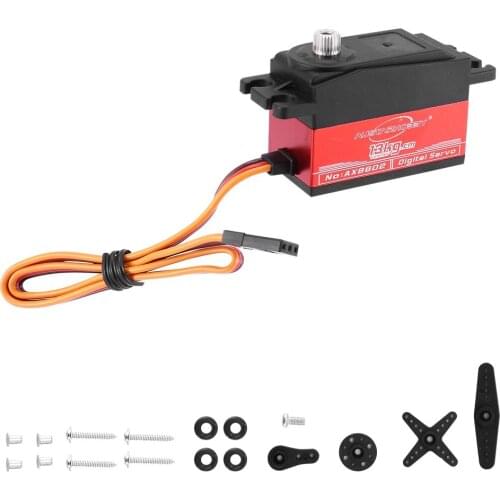 1PCS AX8602 Metal Gear 13KG Torque Digital Core Servo for On-Road RC Touring Car Drift Car RC Plane Model