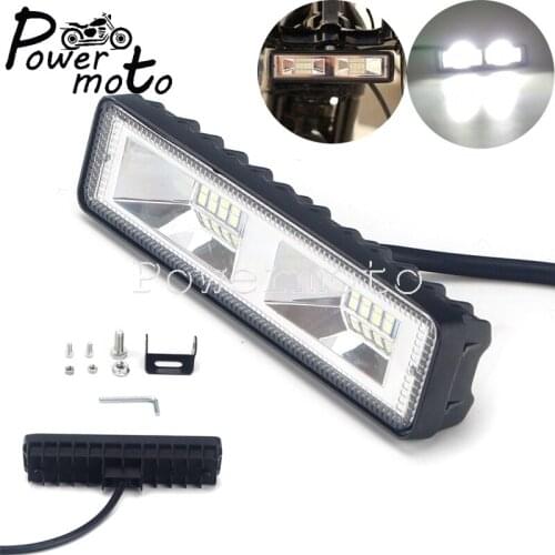 LED Motocross Bar/Work Light Fog Light Flash Spot Light For Automotive Vehicle Truck Off Road 4x4 Car Truck Tractor SUV ATV Boat