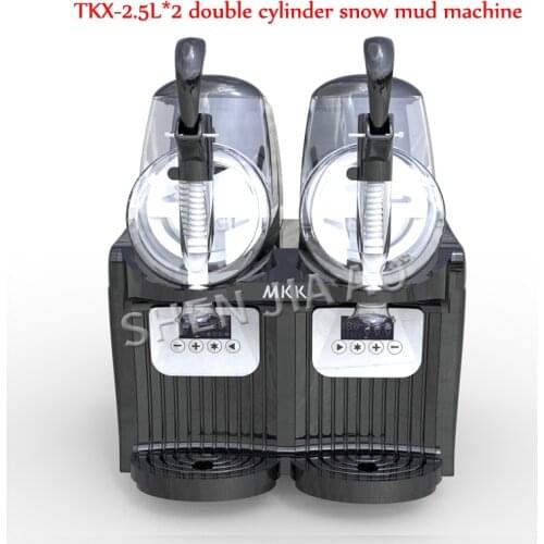 TKX-2.5L*2 double cylinder snow mud machine/snow melting machine juice container snow machine / beverage drink machine
