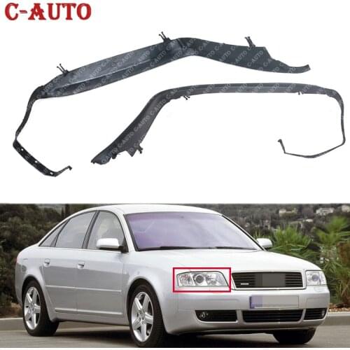 Car Headlight seal strip waterproof accessories under the headlights plastic For Audi A6 C5 1998-2002 4B0941191 4B0941192