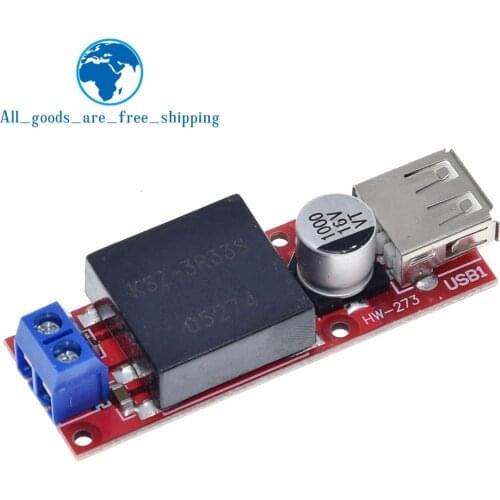 TZT 5V USB Output Converter DC 7V-24V To 5V 3A Step-Down Buck KIS3R33S Module KIS-3R33S