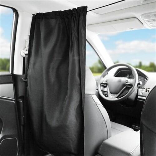 2pcs/set Taxi Car Isolation Curtain Partition Protection Curtain Commercial Vehicle Air conditioning Sun Shade Privacy Curtain