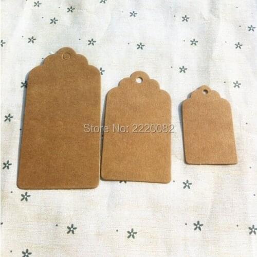In stock 3x5cm round shape blank tag 350gsm craft paper/paper card hang label