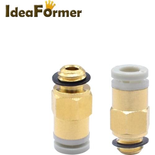 5/10pcs 3D Printer Parts 04 M6 direct head (HSP) KJ mini white imitation SMC type connector quick coupler