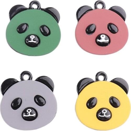 Animal charm Cute Panda Beads Pendant Beads Dangle Charms Fit Pandora Bracelet Necklace for DIY Jewelry Making Accessories Parts