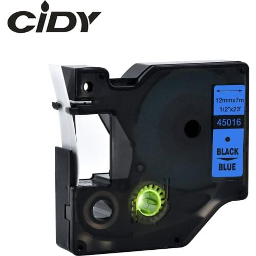 Cidy 45016 Compatible Dymo D1 manager 12mm black on blue label tape for Dymo Label Printer DYMO LM160 LM280 dymo PNP