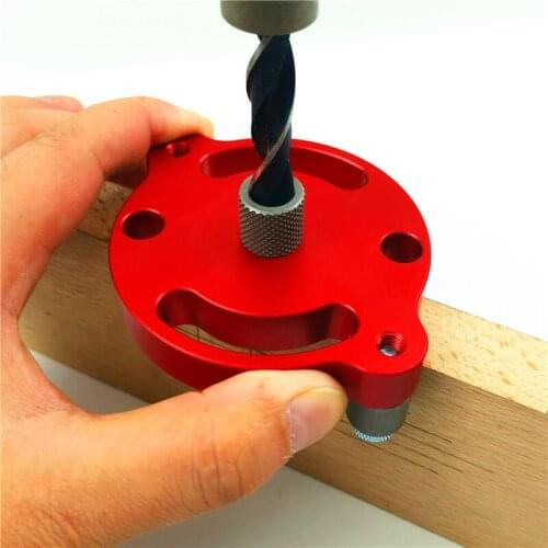 Woodworking perforation locator Round wood dowel perforator Wooden stick hole opener Self-centering perforation artifact