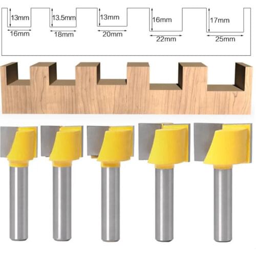 16-25mm Woodworking Router Bit 8mm Shank Surface Planing Bottom Cleaning Wood Milling Router Bit for CNC Cutter