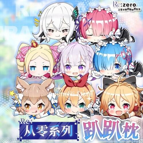 Re Life in a different world from zero Pillow Toy Emilia Beatrice Felix Cosplay Stuffed Plush Doll 50cm for Gift