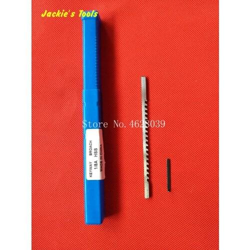 Keyway Broach 1/8" inch A Push Type High speed steel HSS Cutting Tool for CNC Broaching machine Metalworking