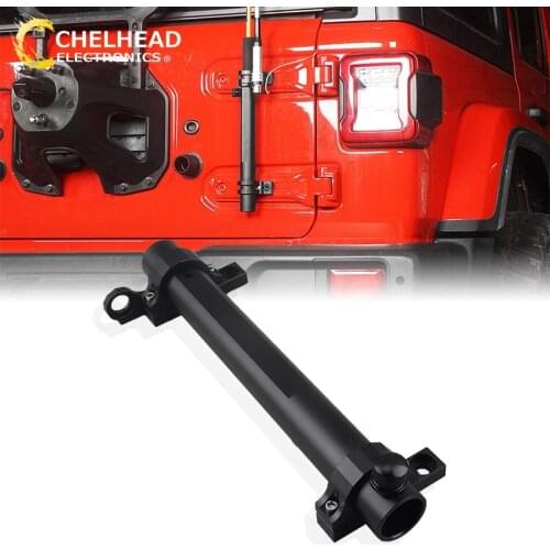 Tailgate Hinge Flagpole Holder Mounting Bracket Flag Pole Antenna Mount for Jeep Wrangler JK JL Accessories