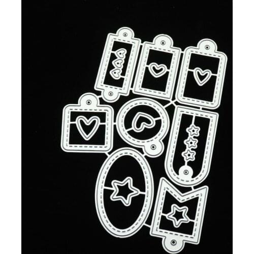 Small tags 2021 Metal Cutting Dies for DIY Scrapbooking Craft Dies Greeting Card Making Embossing