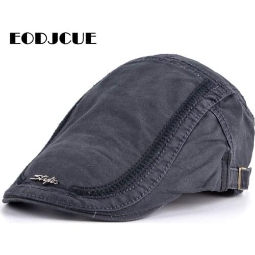 New Fashion Berets Hats Women Men Ivy Flat Cap Vintage Golf Driving Cabbie Hat Adjustable Sun Hat Duckbill Caps