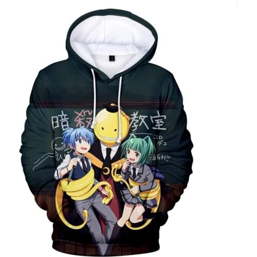 New Anime Assassination Classroom Hoodies Men/Women Hoodie Fashion Sweatshirts Boys/girls Streetwear Tops Korosensei Pullovers