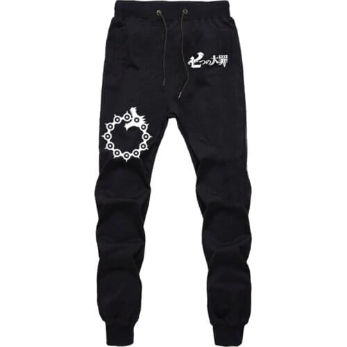 Casual The Seven Deadly Sins Sports Sweat Breathable Pants Students Men Straight Pants Jogger Fitness Long Bicycle Trousers