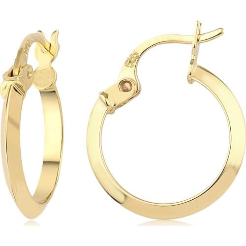 14k Hoop Earrings (9th Model 1. Size) W4E28009