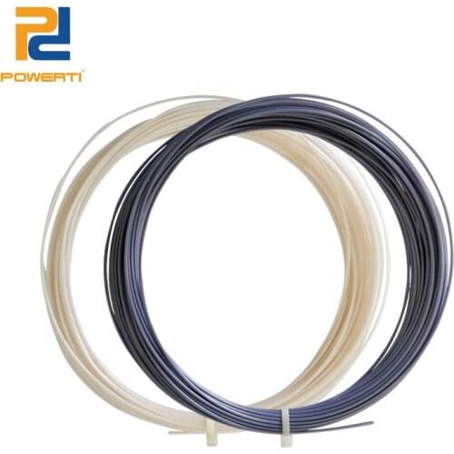 Powerti 10pcs/pack Polyester Fusion Round Tennis Racket String 1.25mm Sport Outdoor Tennis Racket/ Racquet String 12m