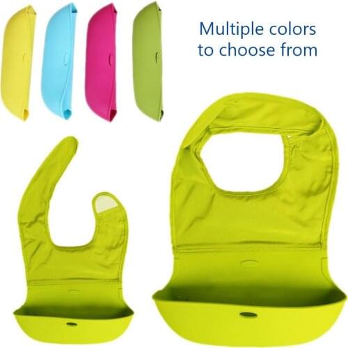 Silicone Bibs For Kids Newborn Baby Feeding Tableware Waterproff Baby Bibs For Toddler Breakfast Feedings