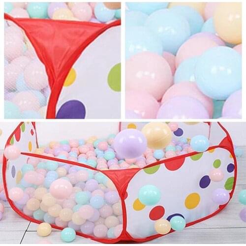 Foldable Children Outdoor Sports Game With Basket Play Toys Tent Ocean Series Cartoon Game Ball Pits Educational Toy