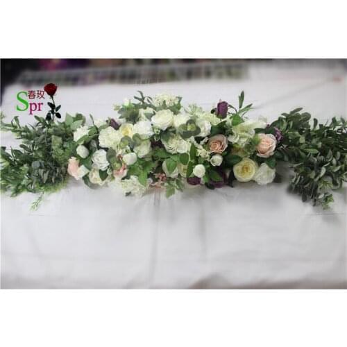 SPR 105cm/pcs wedding arch flower table runner centerpiece stage backdrop decorative artificial flower wholesale