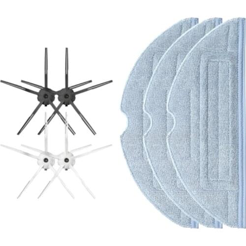 Mopping Cloths Side Brush for Xiaomi Roborock T7 T7Plus S7 Vacuum Cleaner Cleaning Pads Robot Vacuum Part
