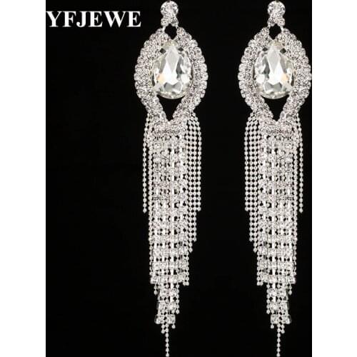 YFJEWE Women Tassel Dangle Earrrings Chic Evening Party Jewelry E425