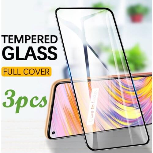 3Pcs Full Cover Tempered Glass for OPPO Realme X7 8 7 7i 6 6S X2 Pro Screen Protector for Realme GT C25 C21 C20 C11 C3 XT Glass