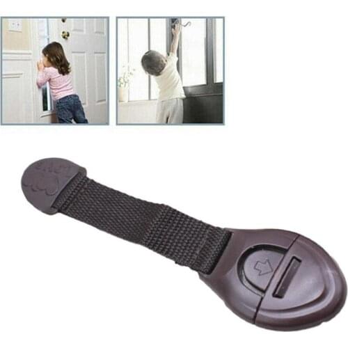 1pcs Multifunctional Children Lock Protection Plastic Lock Baby Drawer Doors Safety Cloth Lock Baby Safety Products